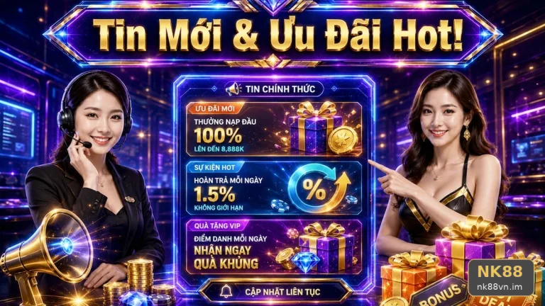 Mở ảnh bìa ưu đãi đến khi xác nhận điều kiện nhận thưởng khuyến mãi NK88
